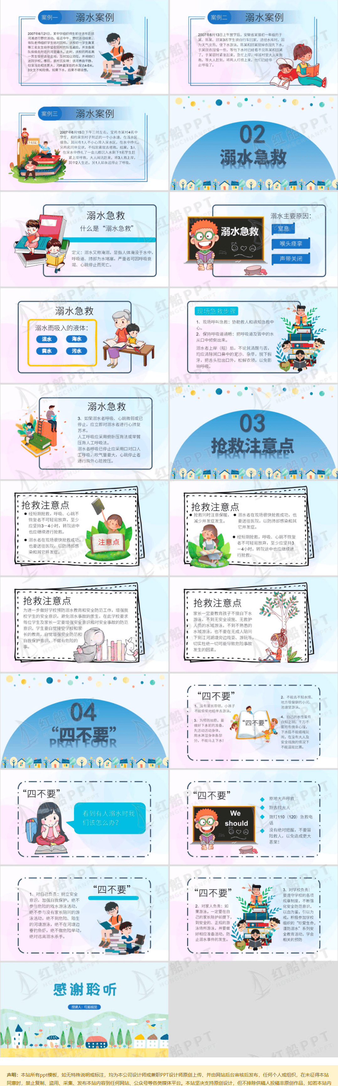 防溺水安全教育ppt：夏季中小学生防溺水安全教育班会ppt课件(图2)